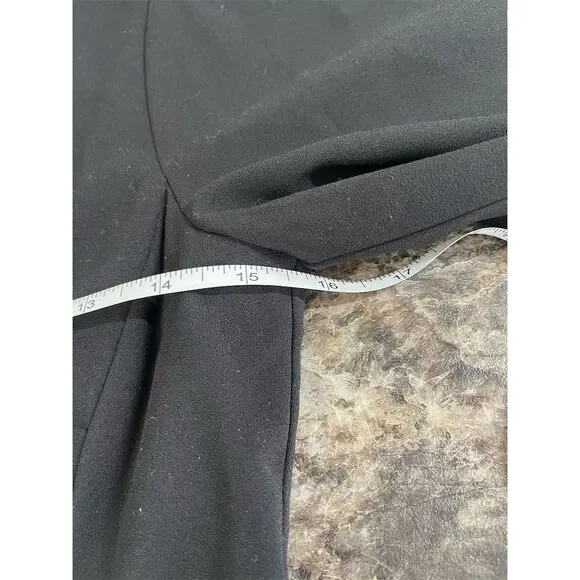 Ann Taylor Petite Black Fit & Flare Dress Beaded Neckline Size 00P - Picture 9 of 14